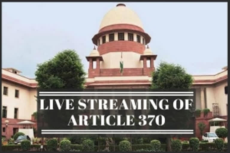 SC agrees to hear application for live streaming of Article 370