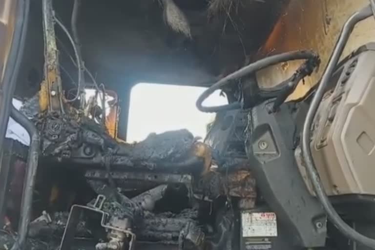 lorry fire accident