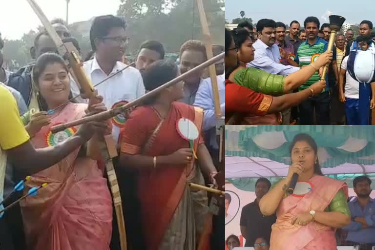 deputy cm pushpa srivani inaugrates gurukula schools state sports meet at vishakapatnam