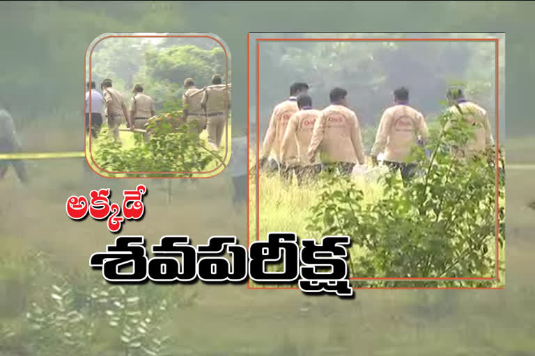 postmortem for the four accused in disha's murder will be done at encounter spot at chatanpally in rangareddy district