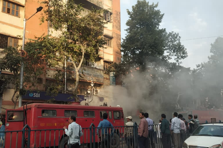 fire at State Bank Branch at Vivekananda Road in Kolkata