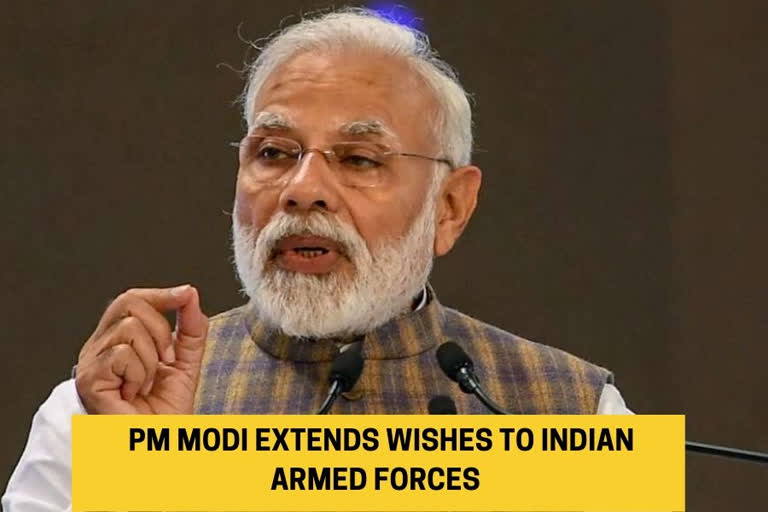 PM Modi extends wishes to Indian forces on armed forces flag day