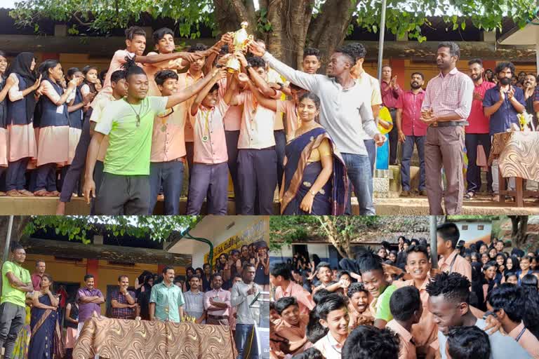 വിദ്യാർഥികളെ അനുമോദിച്ചു വാർത്ത  എരഞ്ഞിമങ്ങാട്ടി സ്‌ക്കൂൾ വാർത്ത  ഉഗാണ്ടന്‍ ഫുട്ബോൾ താരം റൊണാൾഡോ വാർത്ത  congratulating athletes news