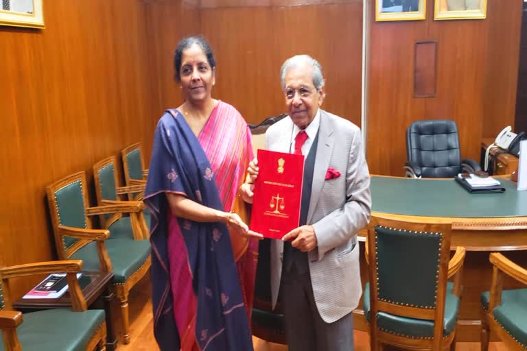 Finance Commission submits report for FY21 to Nirmala Sitharaman