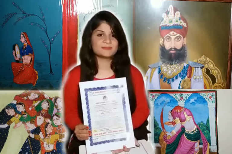 painter Yukti Sharma, Bundi Painting Artist