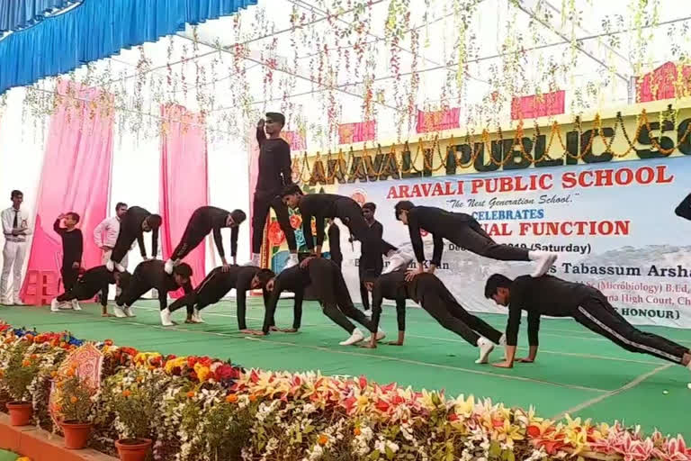 Annual function of nuh mewats leading educational institution Aravali Public School