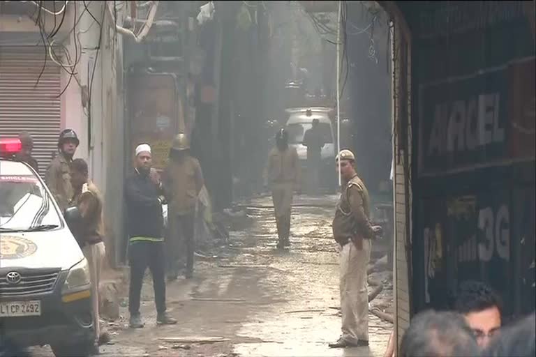 Delhi Rani Jhansi Road Anaj Mandi fire