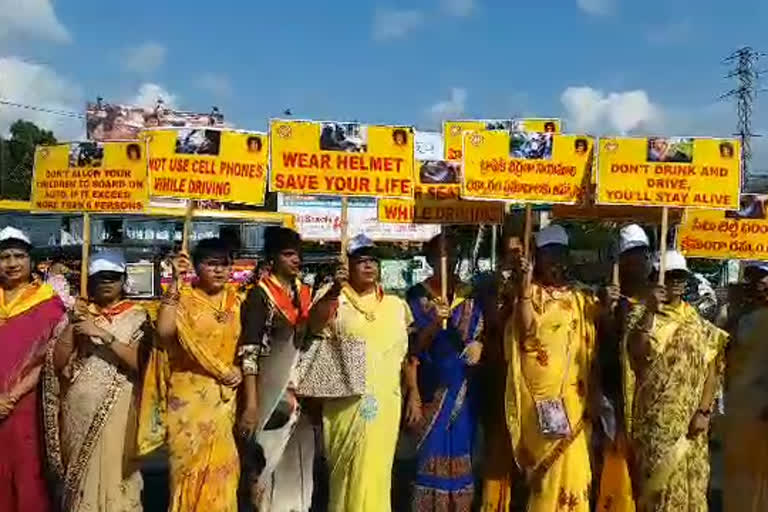 traffic awareness program  at visakha district