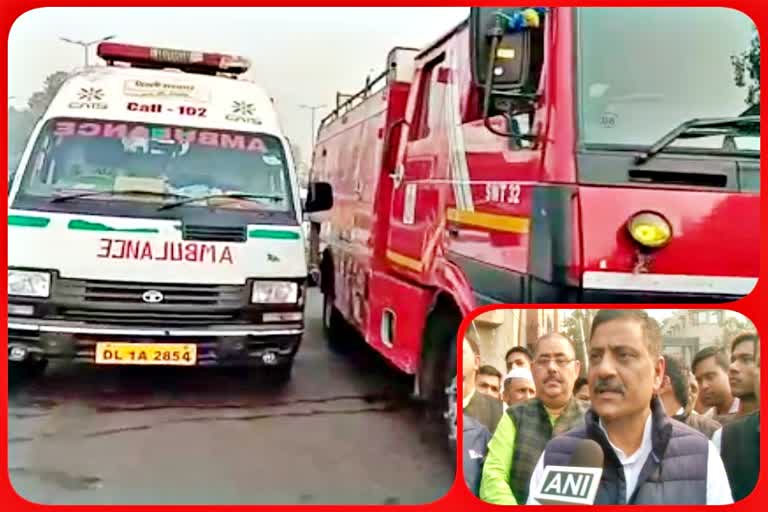 fire broke out at delhi anaj mandi