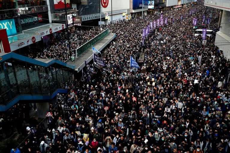 Hong kong: Ten Thousand People Gathered for Half -year anniversary Protest