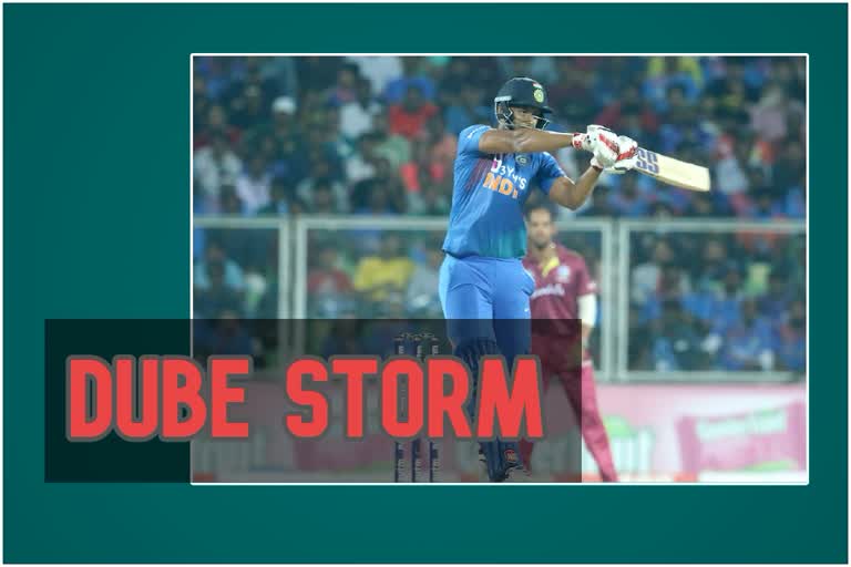 Shivam Dube, INDvsWI