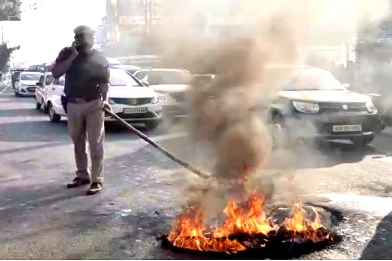 protest against CAB at guwahati