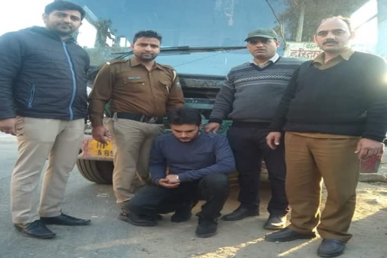 man arrested with 6.22 gram chitta in bilaspur