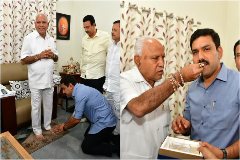 Yediyurappa celebrates