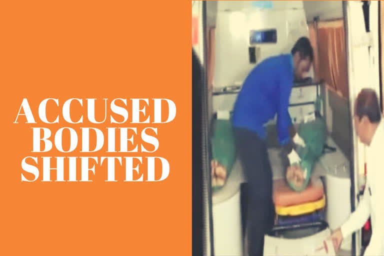 Hyderabad rape case: Bodies of accused shifted to Gandhi Hospital  ഹൈദരാബാദ് ഏറ്റുമുട്ടല്‍ കൊല; പ്രതികളുടെ മൃതദേഹം ഗാന്ധി ആശുപത്രിയിലേക്ക് മാറ്റി