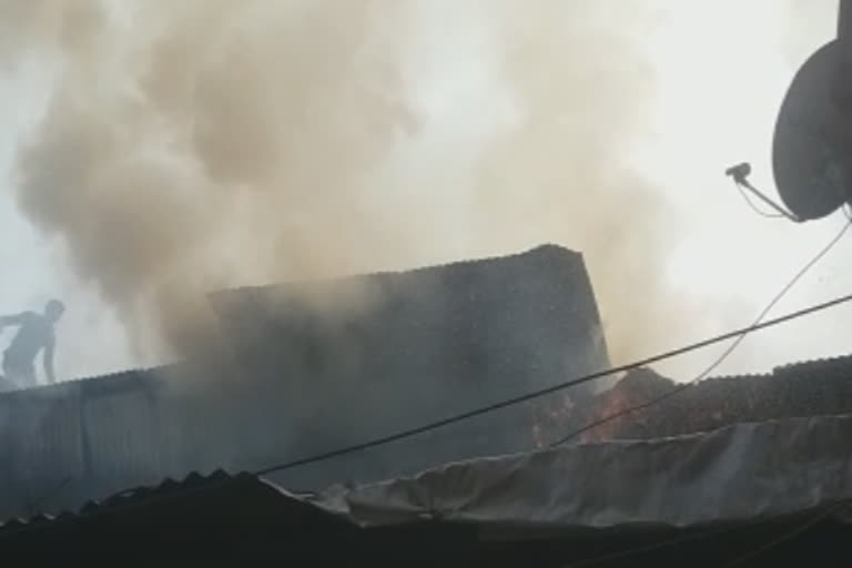 fire in ayub nagar area malegaon nashik district