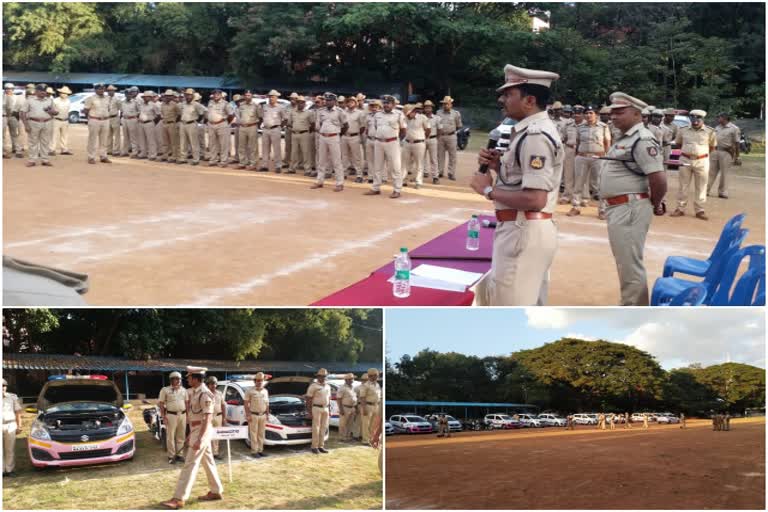 Inspection of vehicles used by police personnel at banglore