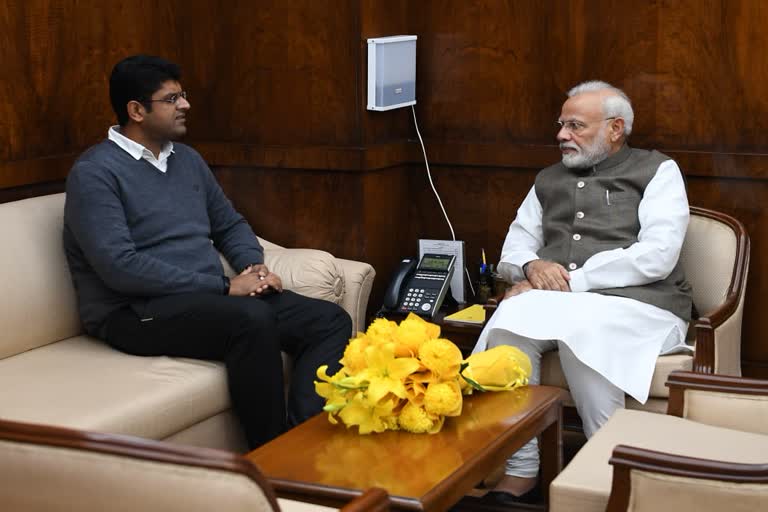 pm modi and dushyant chautala