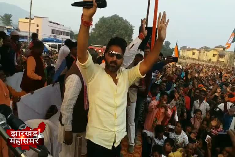 Pawan Singh asked for votes in favor of BJP