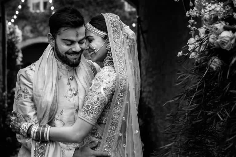 anushka and virat second marriage aniverssary, anushka sharma, virat kohli, virushka second marriagr aniverssary, anushka share image with virat, virat share imge with anushka, अनुष्का-विराट ने शादी की दूसरी सालगिरह