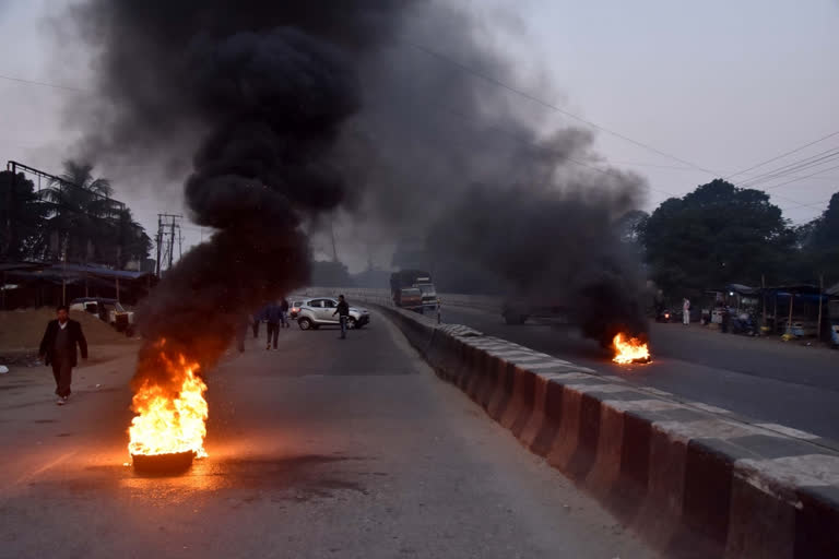 situation tense in assam and tripura, paramilitary deployed