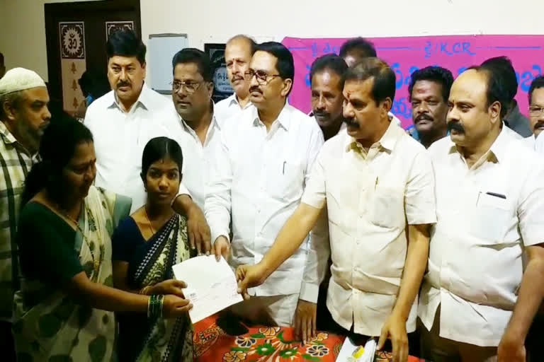 Vinay who distributed the CM's subsidiary checks at waddepally