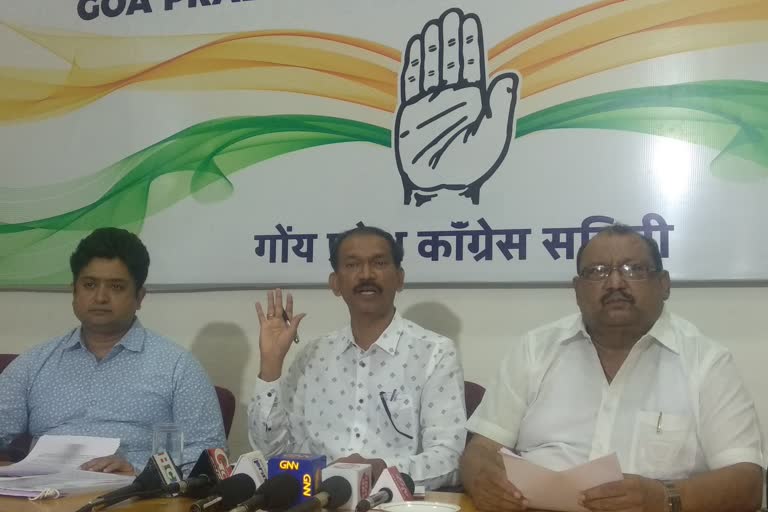 Goa Congress Press Conference in Panaji