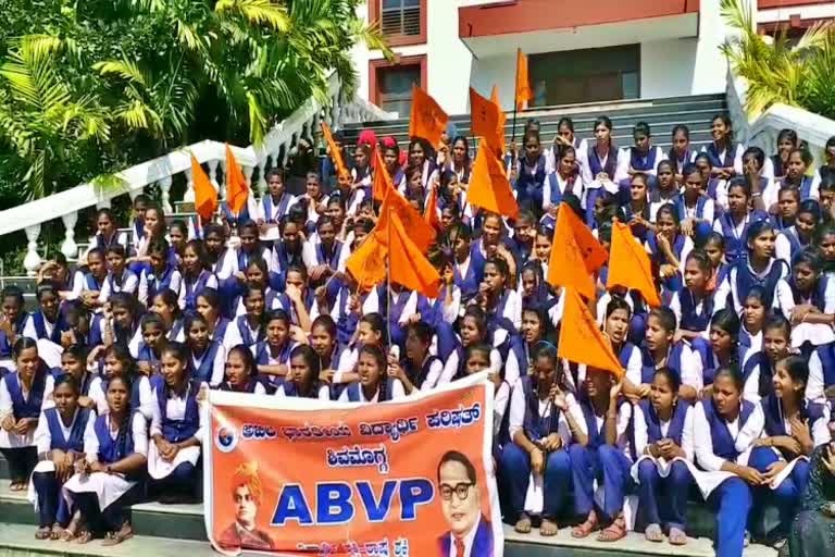 protest from ABVP