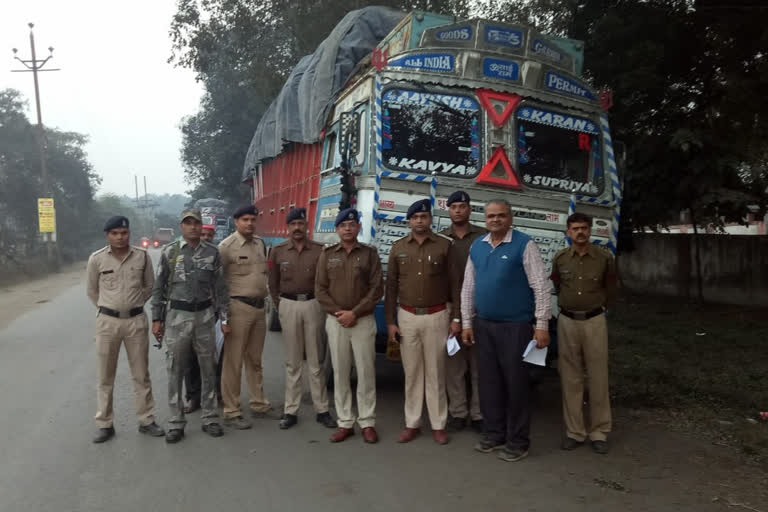 7 trucks seized in action against illegal paddy in korba