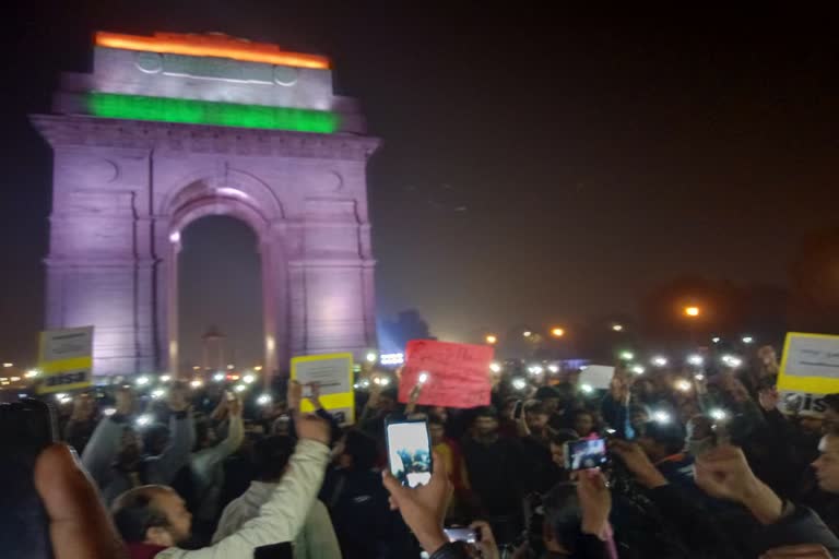 Protest at India Gate against CAB