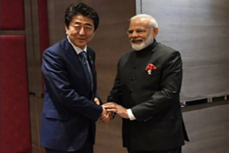 India Japan Summit  India PM Modi Japan PM Abe  Shinzo Abe visit to India  പൗരത്വ(ഭേദഗതി)നിയമം  പൗരത്വ ബില്‍  ഇന്ത്യാ സന്ദര്‍ശനം  ജപ്പാന്‍ പ്രധാനമന്ത്രി ഷിന്‍സോ ആബെ  അസം പ്രതിഷേധം  ഇന്ത്യാ-ജപ്പാന്‍ ഉച്ചകോടി  ഗുവാഹത്തി