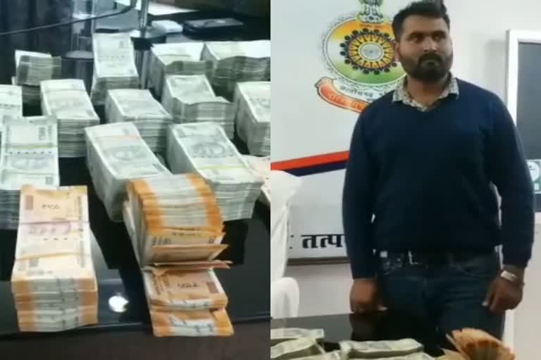 amount seized during checking in mp to cg border