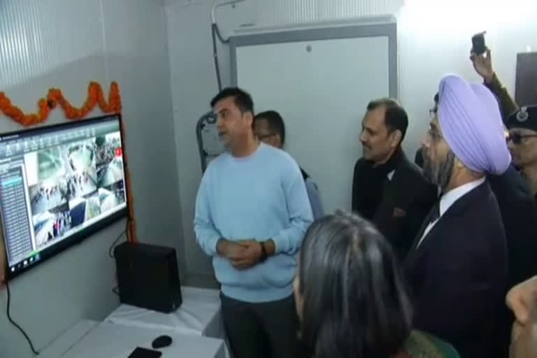 hitech camera inaugurated at gurugram railway station