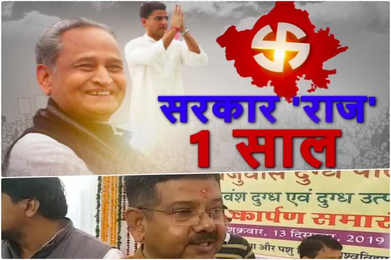 Government 1 year, Higher Education Minister Bhanwar Singh Bhati, Higher Education Minister Bhanwar Singh Bhati with etv, Minister Bhanwar Singh Bhati interview, Minister Bhanwar Singh Bhati announancement, मंत्री भंवरसिंह भाटी