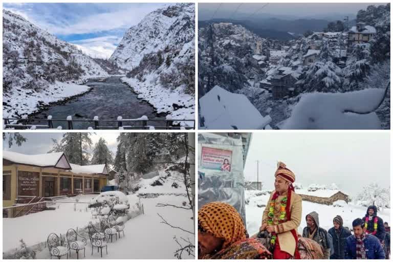 उत्तर भारतामध्ये जोरदार बर्फवृष्टी