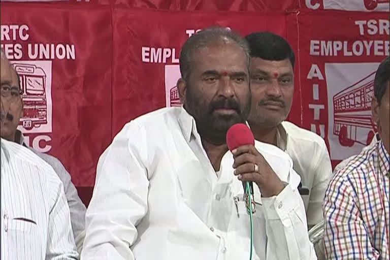 RTC jac  convener ashwadama reddy serious comments on TRS government