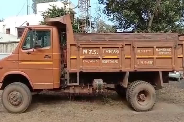 Illegal sand quarrying