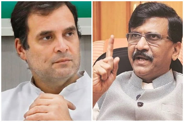 sanjay raut, rahul gandhi