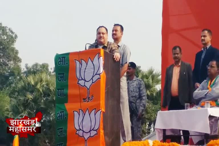 Rahul Gandhi news, JP Nadda news, election rally in Godda,  Political news of Jharkhand, jharkhand election 2019 news, jharkhand election news today, Jharkhand Assembly Election, JP nadda news, godda Assembly Seat, झारखंड विधानसभा चुनाव, गोड्डा विधानसभा सीट, राहुल गांधी की खबर, जेपी नड्डा की खबर, गोड्डा में चुनावी रैली