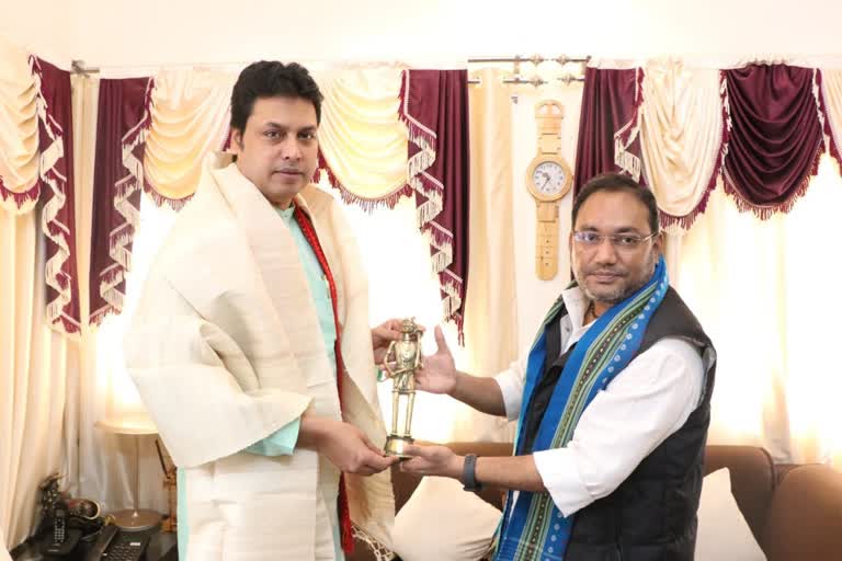 Invitation to Governor and Chief Minister of Tripura to attend Adivasi Mahotsav