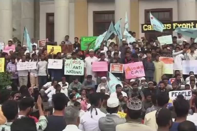 protest against cab in bangalore