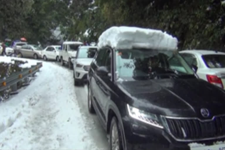 Tourists reach Dalhousie to enjoy snow