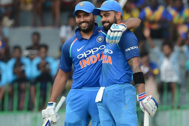 ind vs wi : battle between rohit sharma and virat kohli for most odi runs in 2019 year