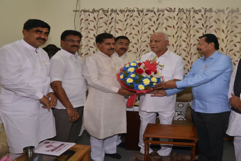 Suresh Angadi Meet To CM BSY