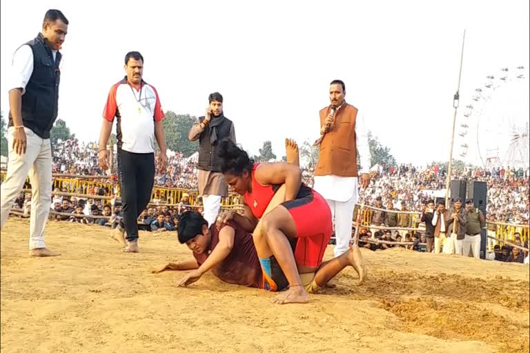 dangal wrestling competition organized at pashupatinath fair in morena