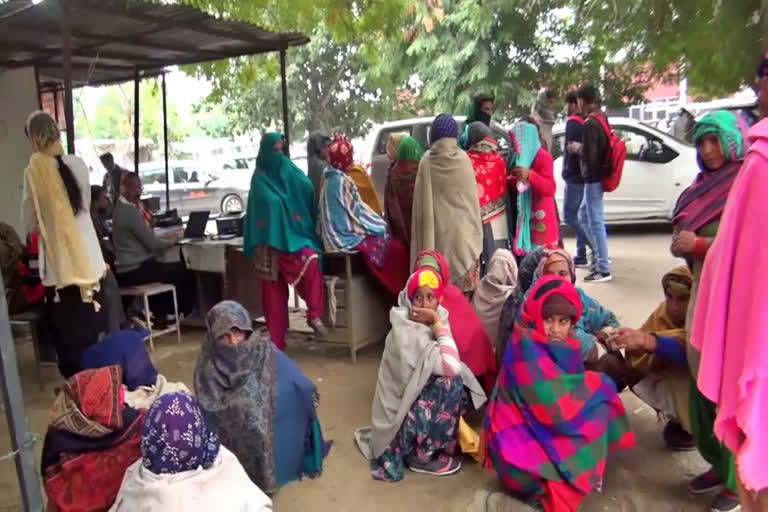 ladies reached dc office in jind