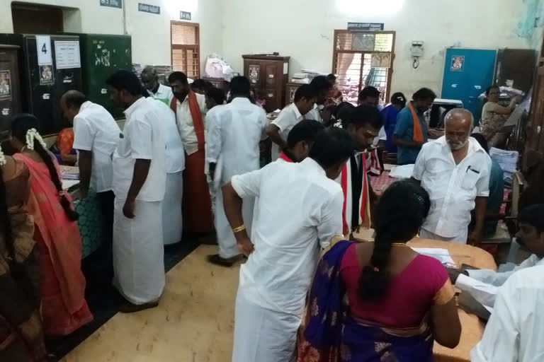 nomination tiruvarur, tiruvarur district total election nomination details, திருவாரூர் உள்ளாட்சி தேர்தல் மொத்த வேட்பு மனுக்கள்