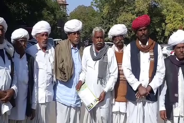 Farmers memorandum in barmer, किसानों का ज्ञापन सिवाना