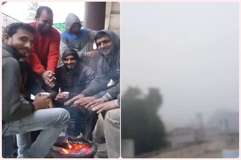 bhiwadi City in fog, cold wave hits in bhiwadi, bhiwadi news, bhopalgarh news, bhopalgarh weather, भिवाड़ी मौसम