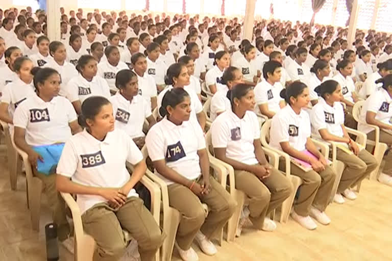 women police constable training in ongole